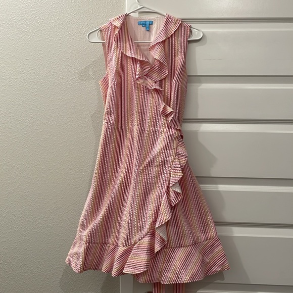 EUC Draper James Reba Flutter wrap dress - Picture 2 of 10